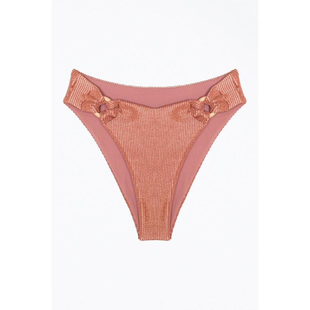 NEW SOAH rebecca ribbed o-ring bikini bottom in blush
